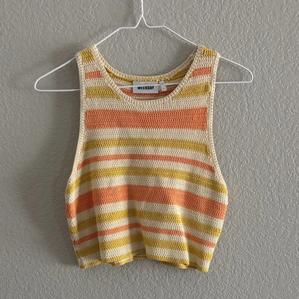 Weekday Multicolor Striped Tank Top - Picture 2 of 5
